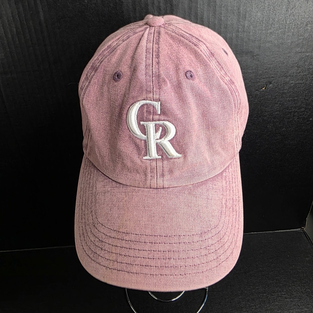 47 Brand Colorado Rockies Womens Pink Clean Up Adjustable Hat MLB Baseball Cap
